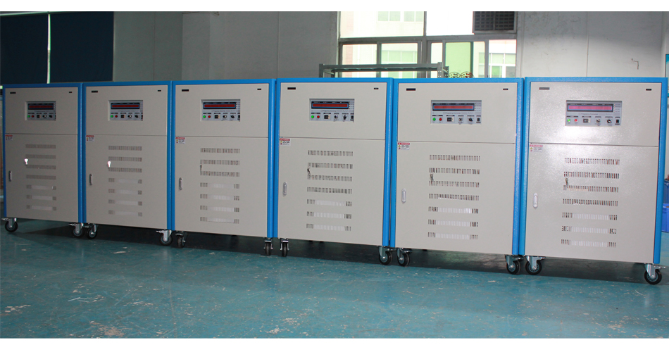 6台30KVA三相变频电源出货交付客户使用！